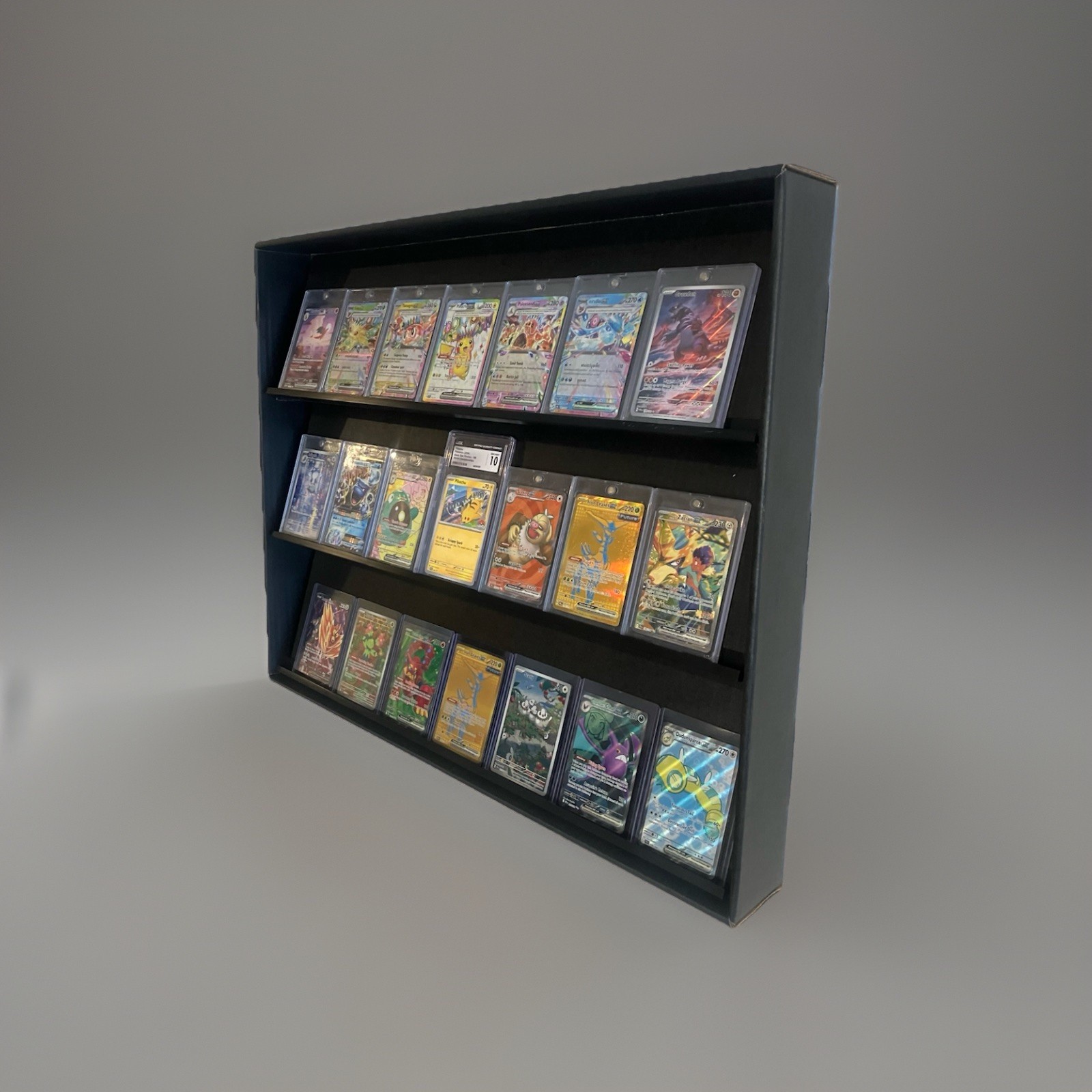Trading Card Pokemon TCG Display Shelf Kubbie BLACK
