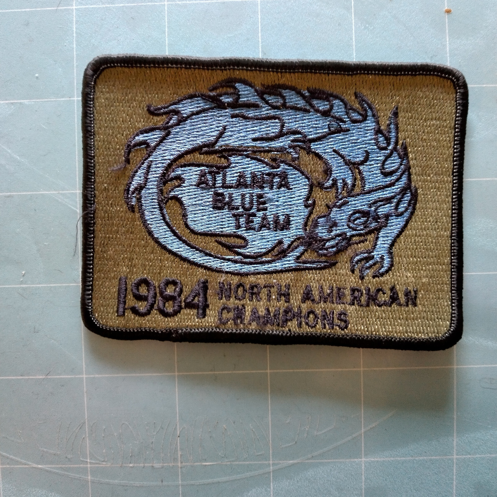 Atlanta Blue Team 1994 North American Champions  Paintball Patch size 4x3
