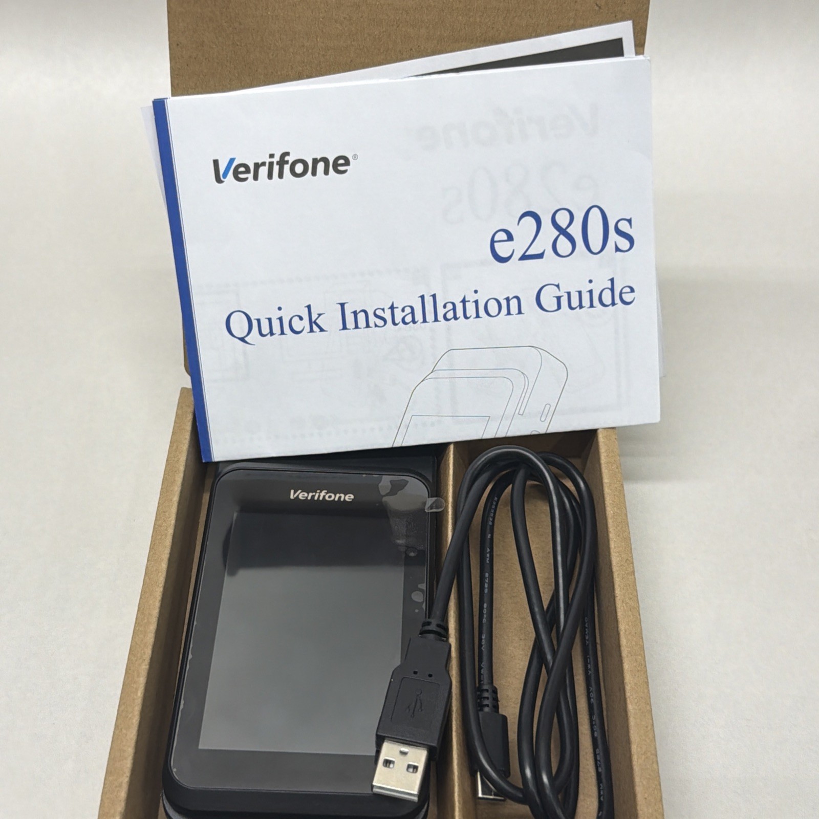 VeriFone e280s V2 512MB Laser Scanner Card Reader Terminal M087-604-34-WWA - NEW