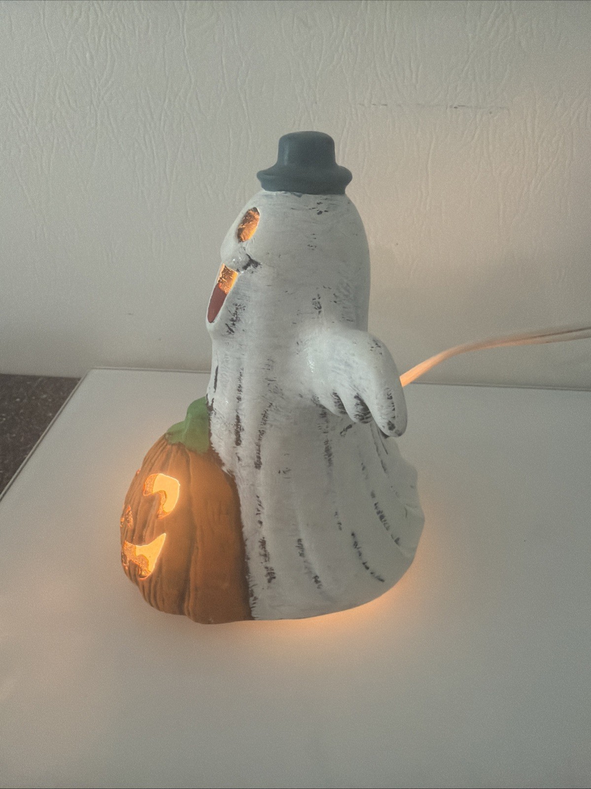 Ghost Pumpkin Light Vintage corded