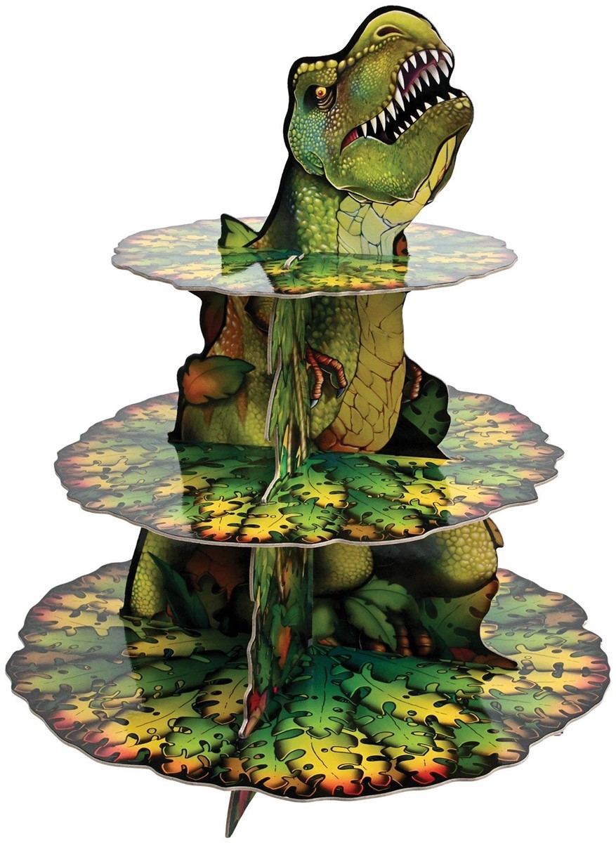 Dinosaur Cupcake Stand of Size 15" for Halloween - Beistle