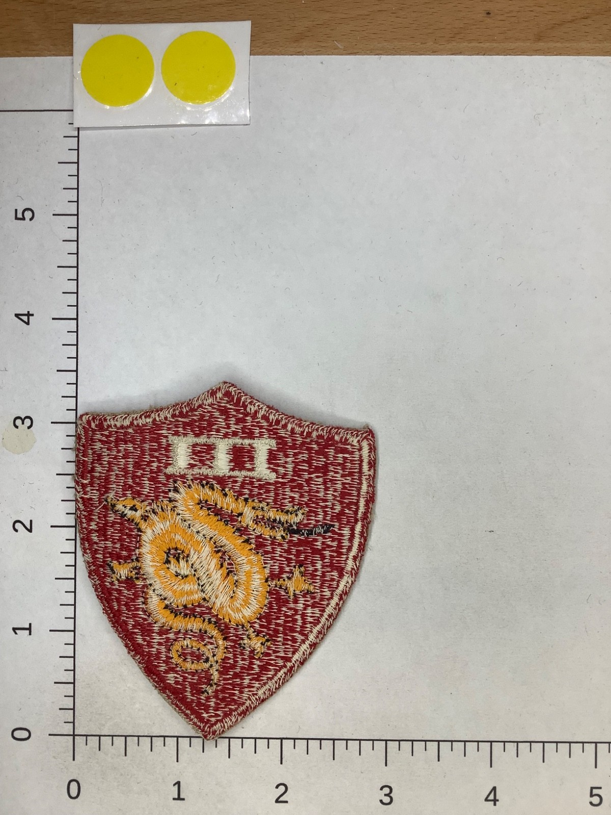VINTAGE WW2 USMC 3rd MARINE AMPHIBIOUS DIVISION PATCH