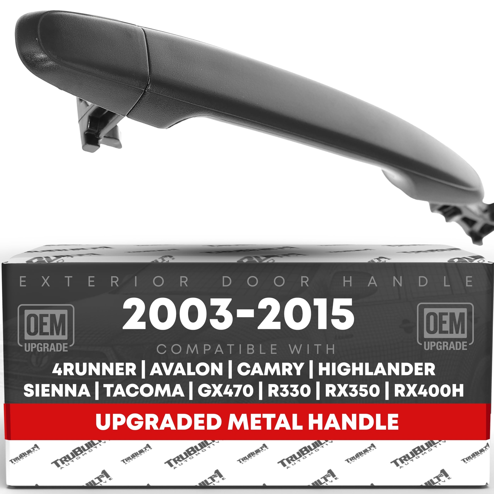 Rear Door Handle for Tacoma, 4Runner, Camry, GX470 - Black - Rear Driver or P...