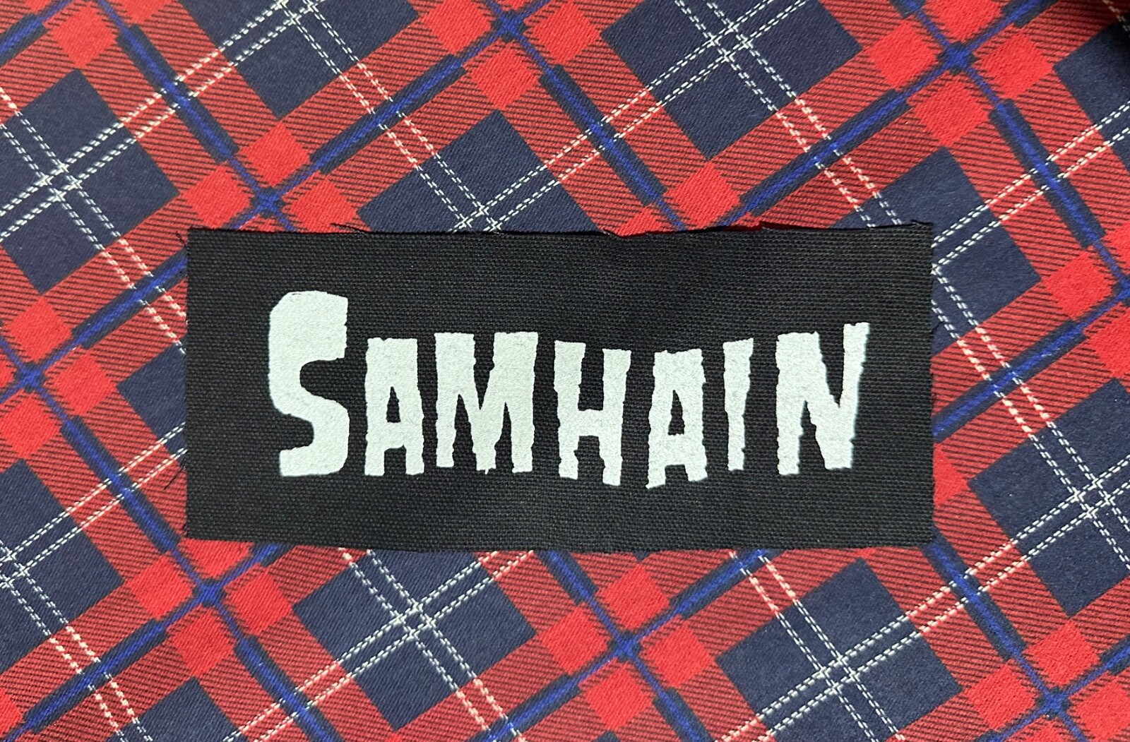 Samhain: Logo DIY Patch- Punk Crust Black Flag Damned Off Leftover Crack