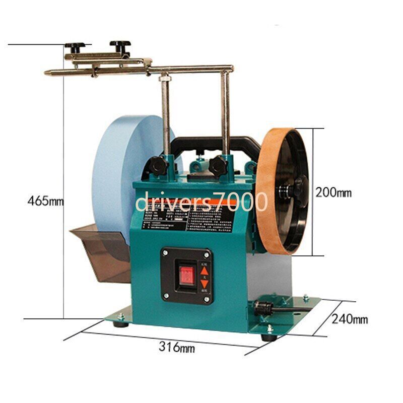 10 Inch Sharpener low Speed Grinder Polishing Machine Desktop Grinding Machine