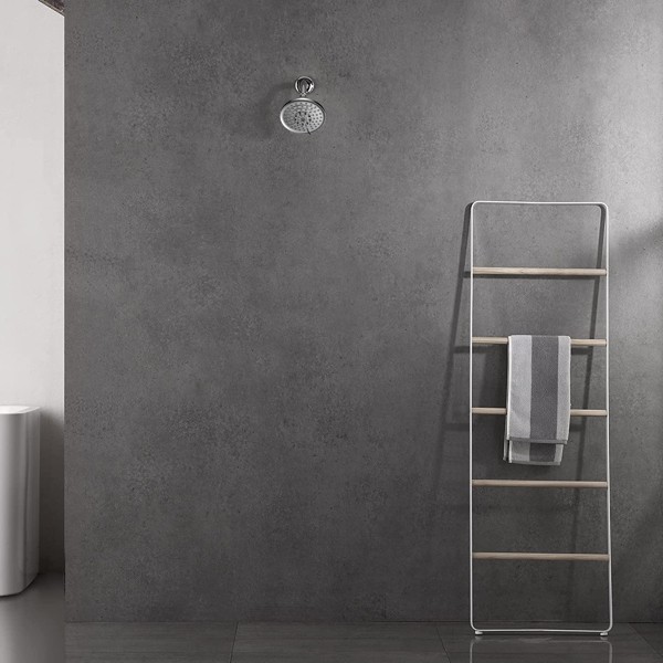 High Pressure Rain Shower Head Adjustable Fixed 5”6 Spray Settings For Bathroom