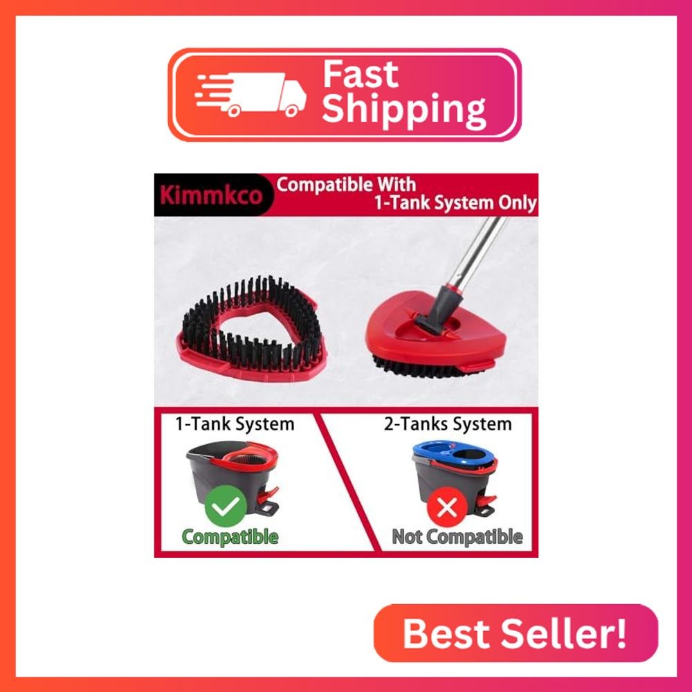 Kimmkco Spin Mop Replace Head Base Scrub Brush Mop Head Compatible with O Cedar