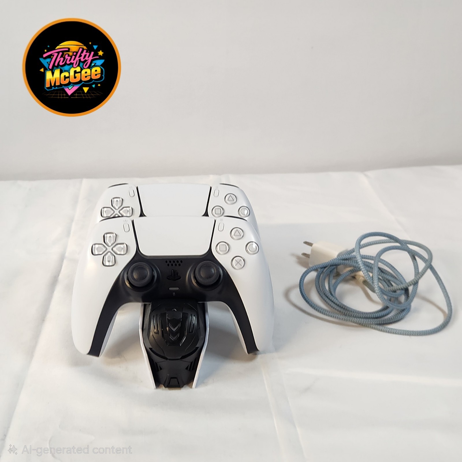 Two PS5 Controllers With Charging Dock Free Shipping