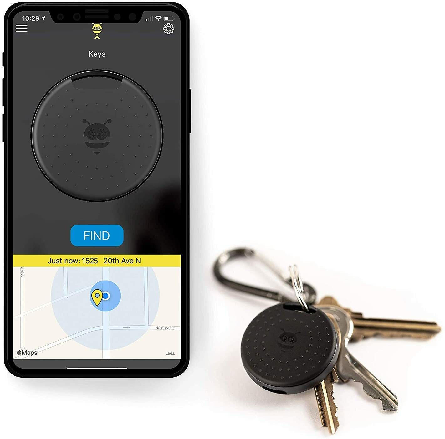 Pebblebee, Key, Phone & Wallet Finder Tracker Set, Bluetooth, USB Rechargeable