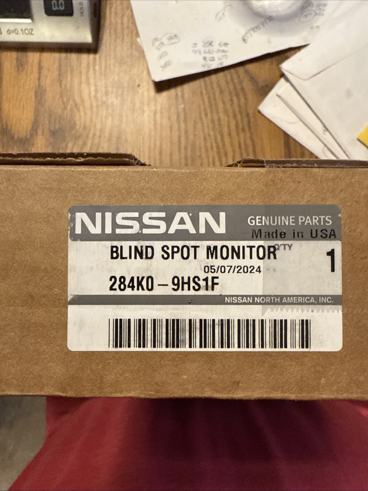 Genuine Nissan Blind Spot Radar 284K0-9HS1F 2016-2017 ALTIMA MAXIMA LEFT SIDE