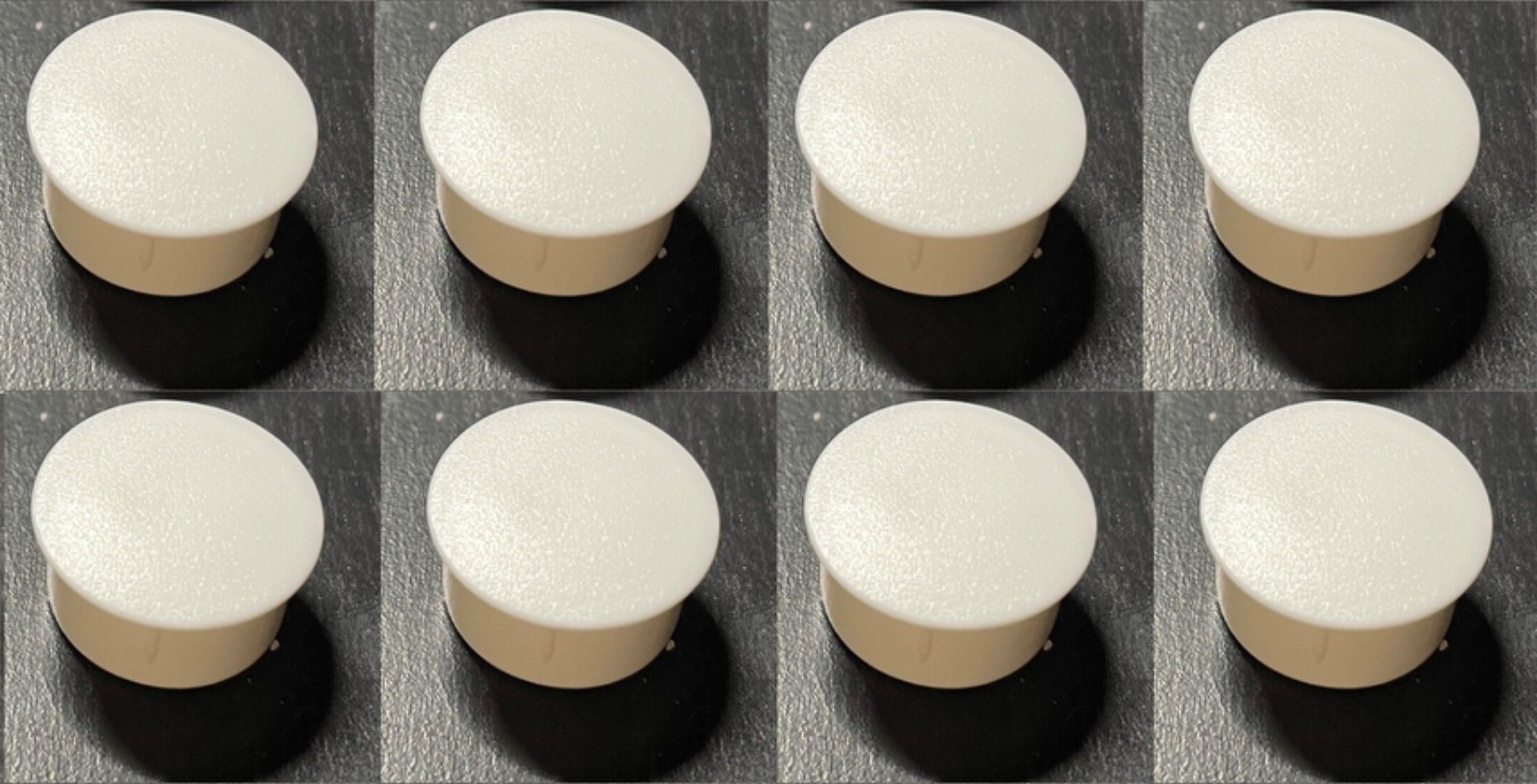 8x IKEA Cover Caps Plastic White Part # 139251