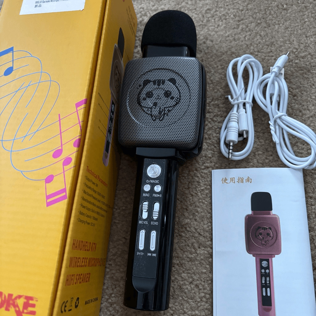 Karaoke Handheld N20 Hi-fi Speakeke Black Microphone *Open Box*