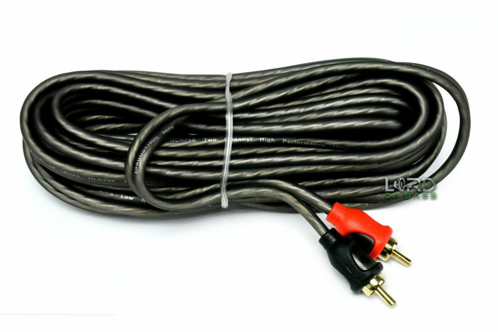 Lord of Bass 17 ft RCA Cable Wire Car Audio Amplifier 2 Channel Interconnect
