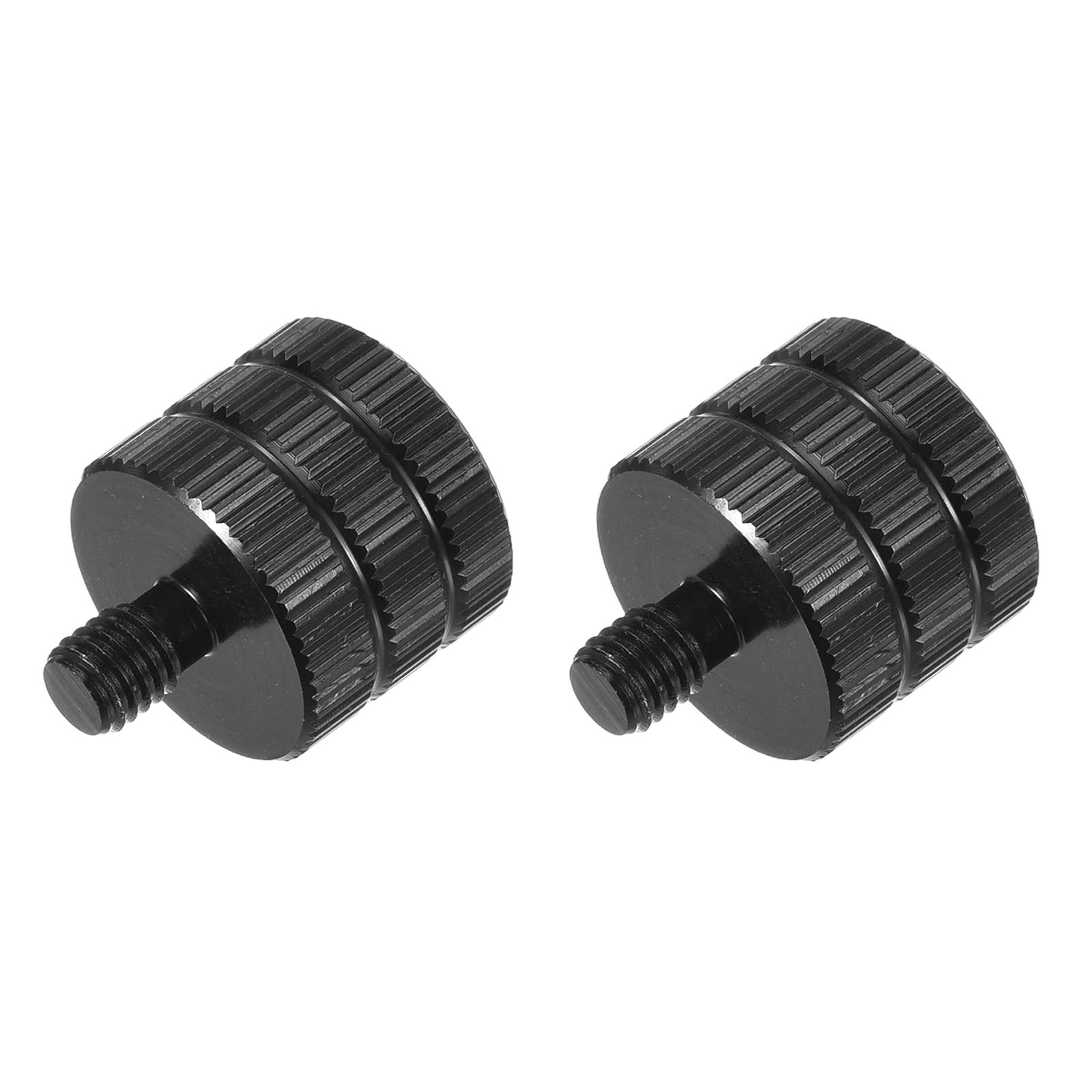 2 PCS Mic Stand Adapter M5 Female to 1/4 Male Screw Thread for Camera Mount