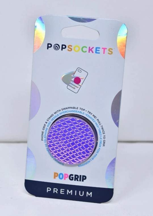 PopSockets Swappable Collapsible Grip & Stand for Phone  - Iridescent Snake Gold