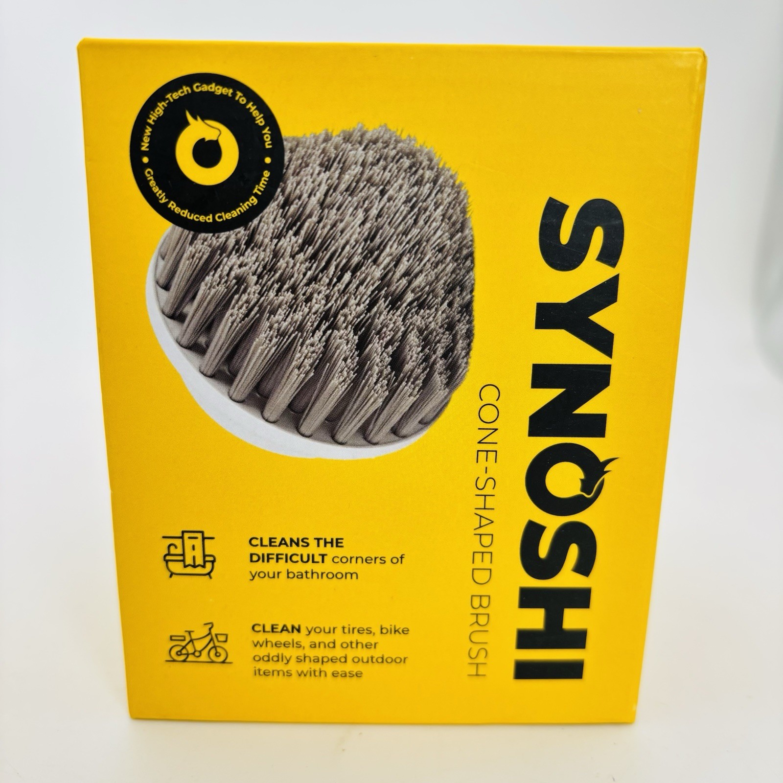 Synoshi Electric Spin Scrubber Replacement Cone Brush Heads 2 Pack New In Box.