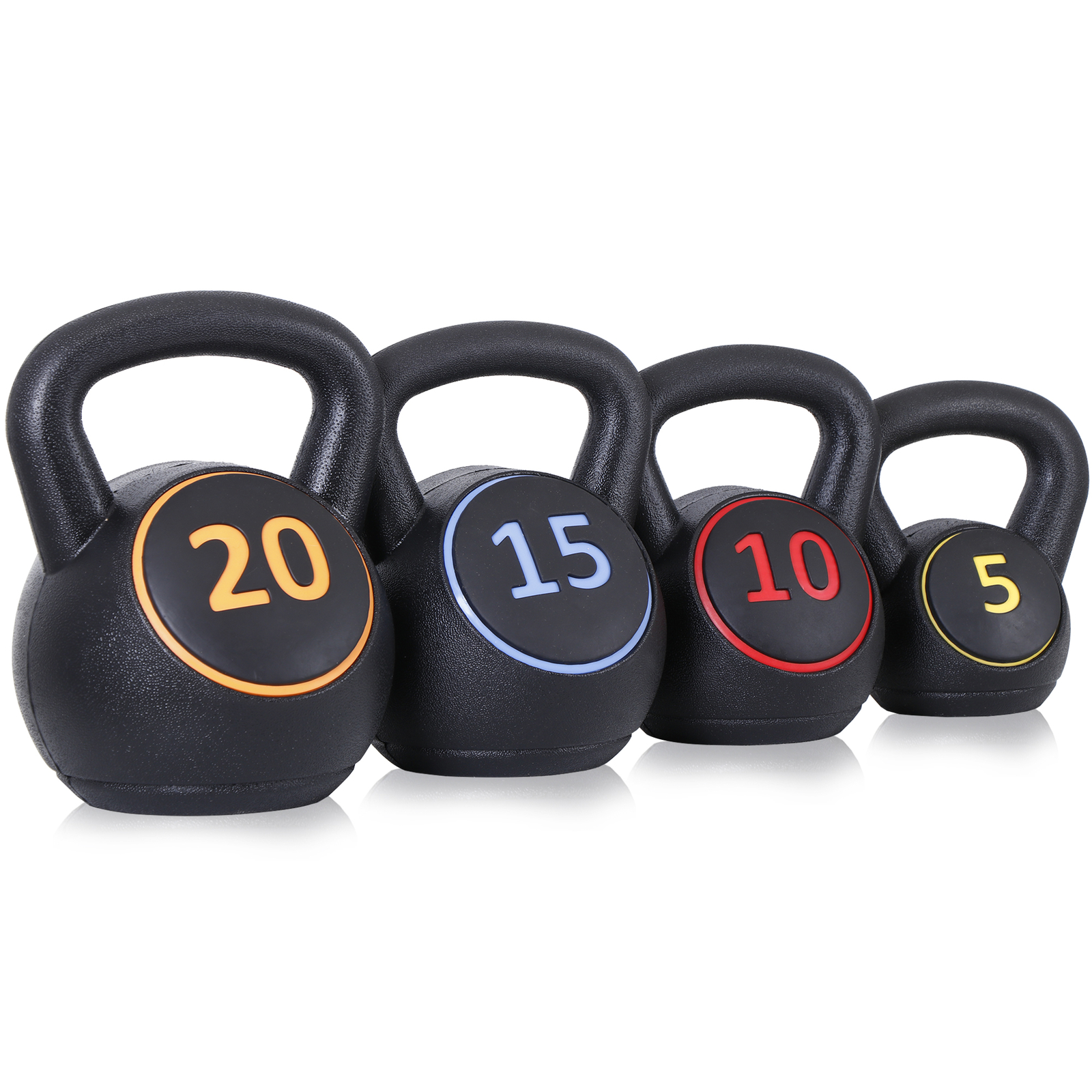 4PCS Kettlebell Weights Set with Tray for Training Home ExerciseFitness Workout