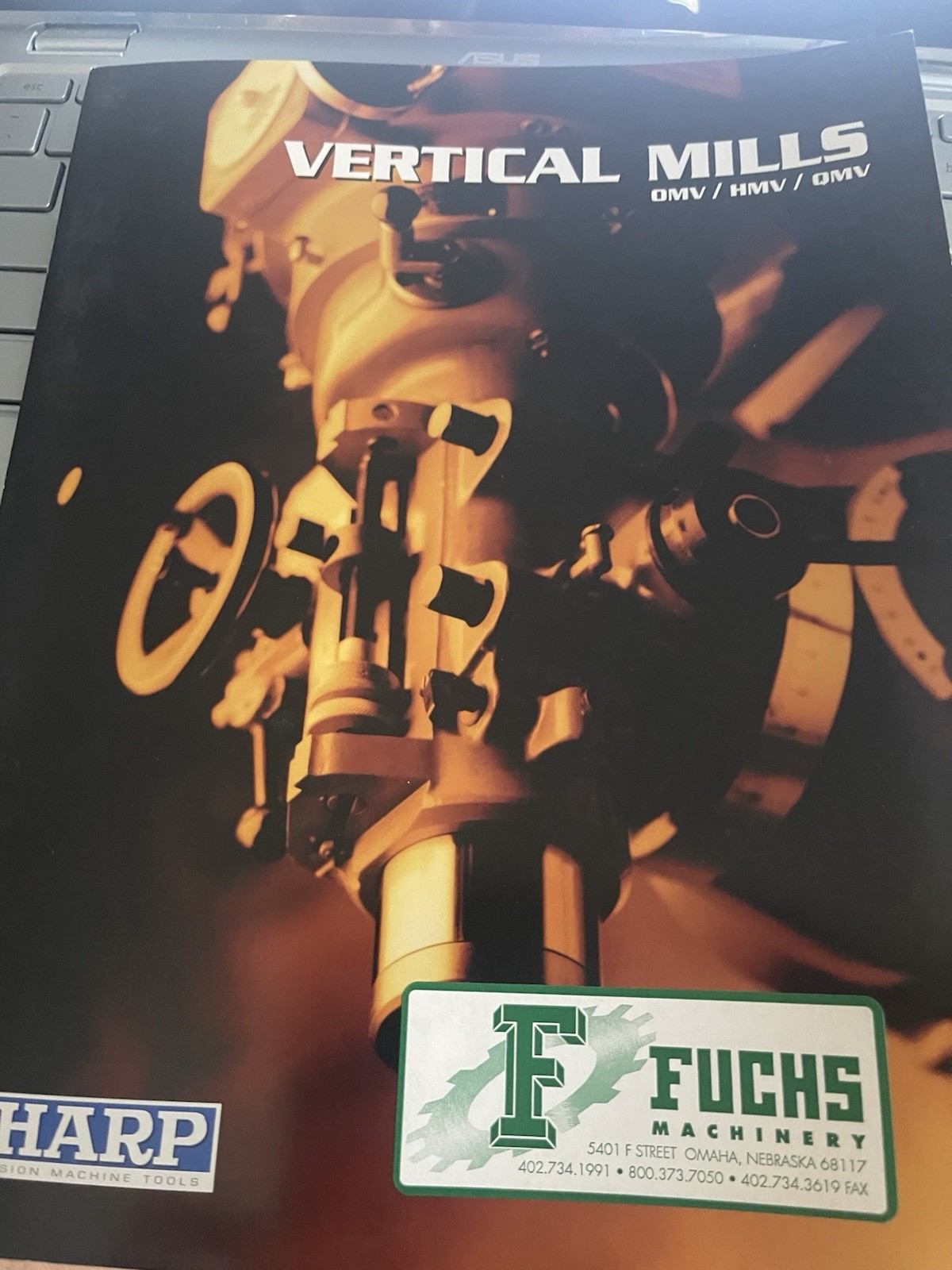 Sharp Precision Tools Vertical Mills OMV/HMV/QMV Brochure
