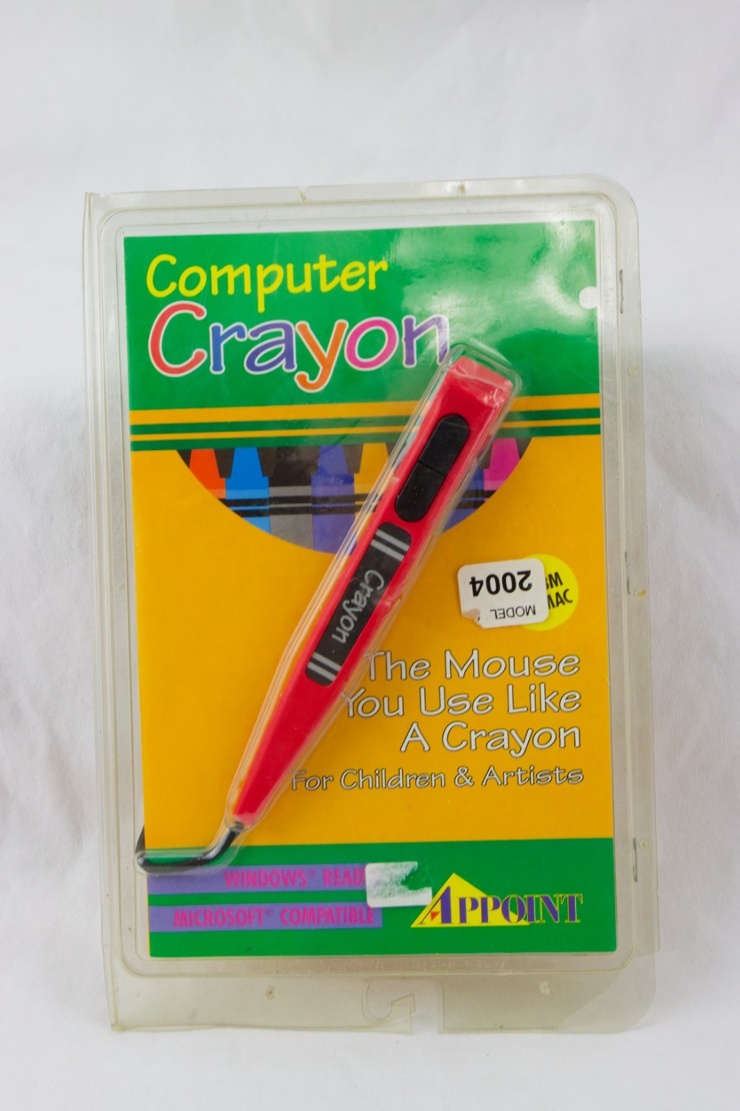 Computer Crayon Mouse, Serial Connection, Vintage