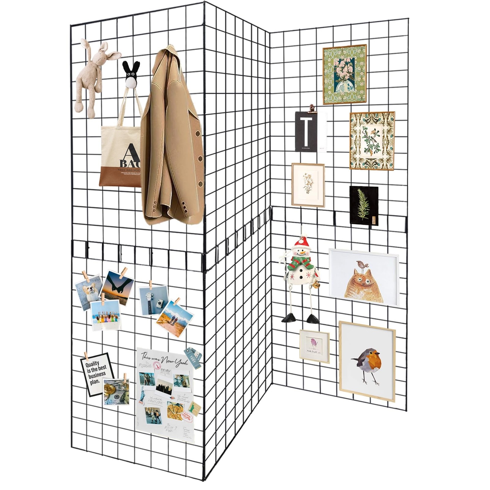 Grid Wall Panels 3 Pcs, Commercial Grade Gridwall Panels, Metal Grid Wall Pan...