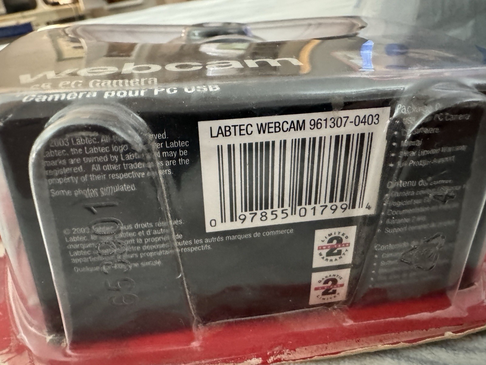 NEW Labtec V-UAE13 USB Wired Webcam Camera