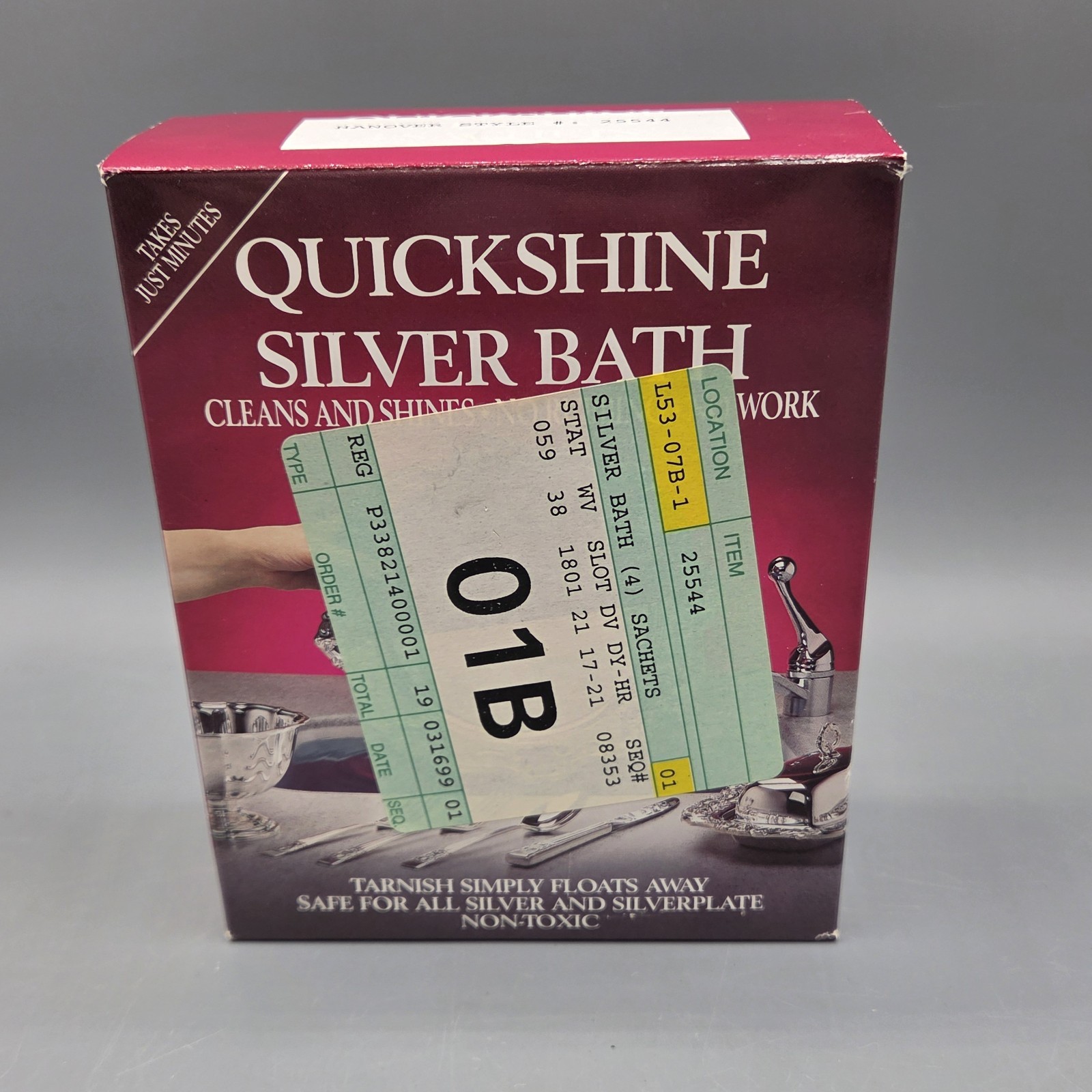 Vintage 1990 Quickshine Silver Clean & Shine Bath 4 Pack NIB Deadstock