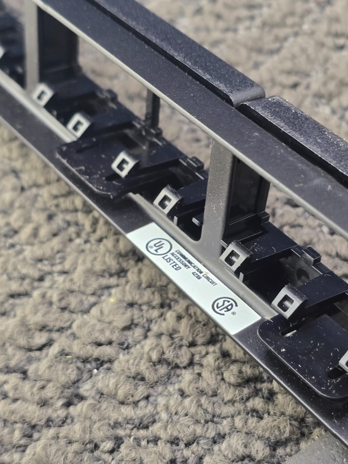 Panduit CPP24WBLY Pan-net 24-Port Mini-Com Flat Patch Panel Black