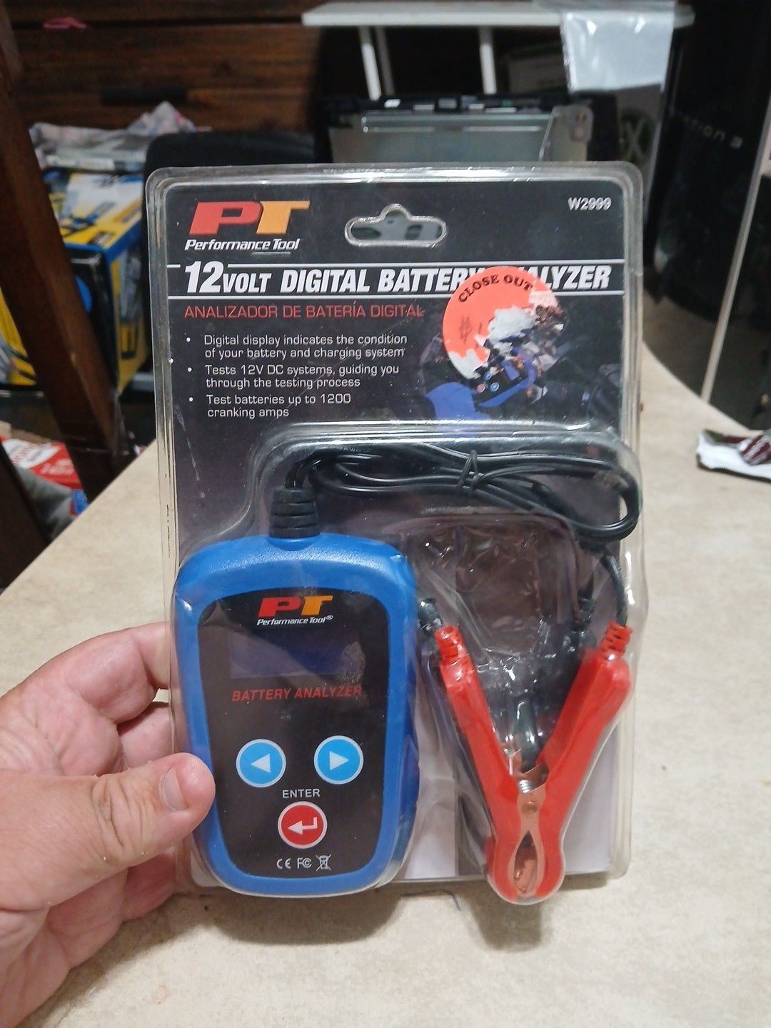 Performance Tool Digital W2999 12V Car Battery Tester, 100-2000 CCA Load Test...