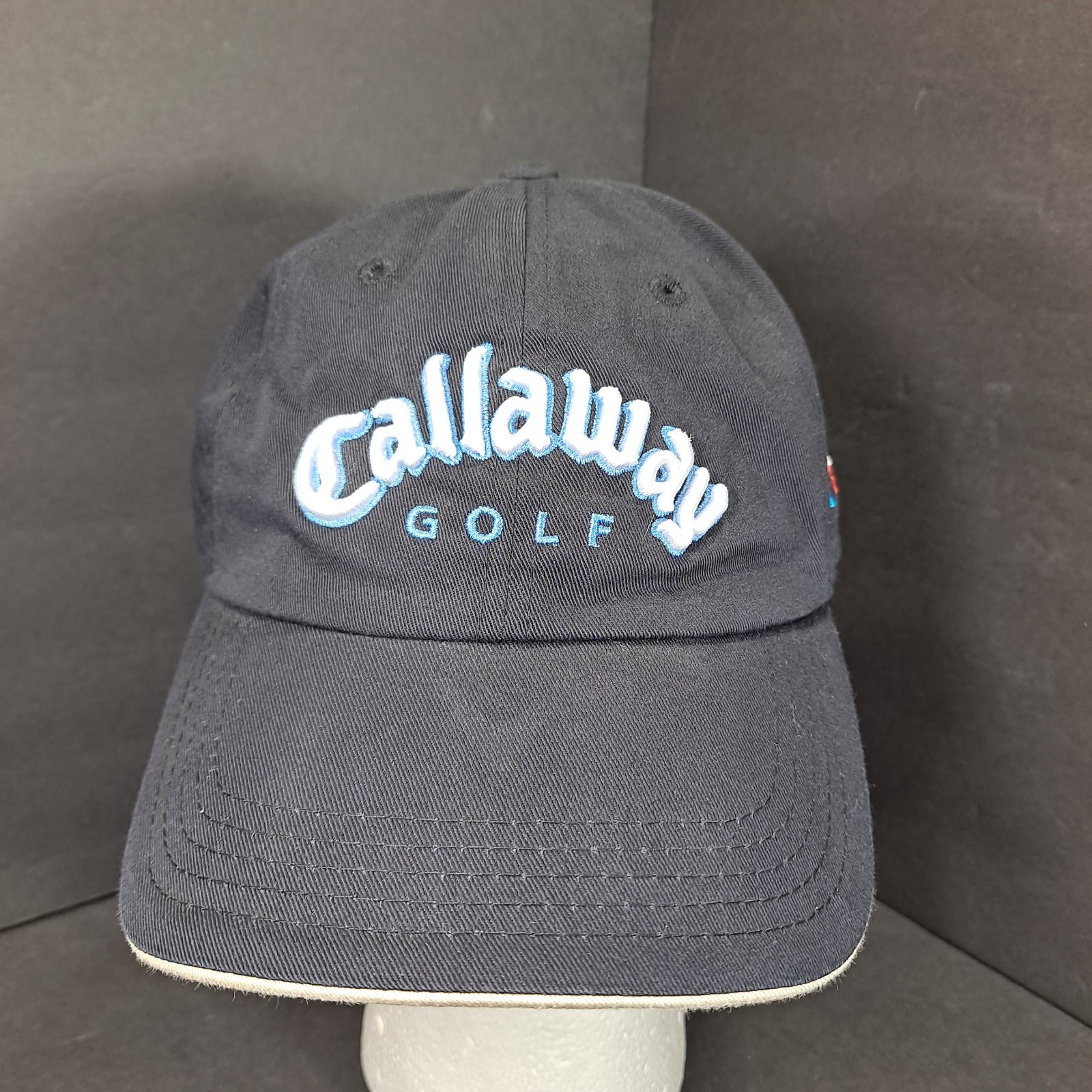 Callaway Golf Men's Hat Logo Blue Embroidered Adjustable Strap Buckle Cap