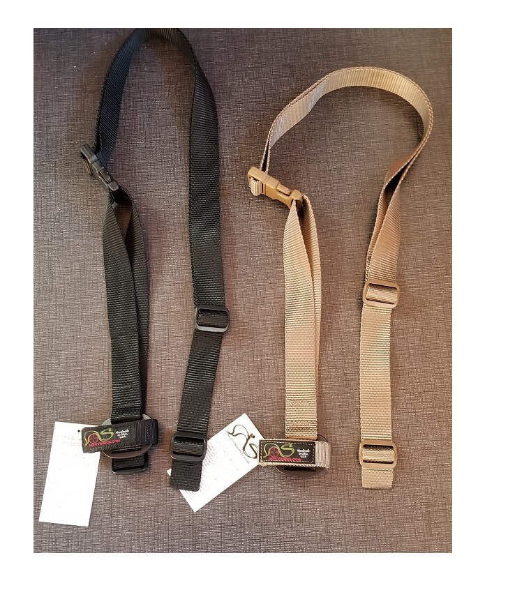 Savvy Sniper - Marine Corps Sling - 1 1/4" Wide Open Ended - Black OR Desert Tan