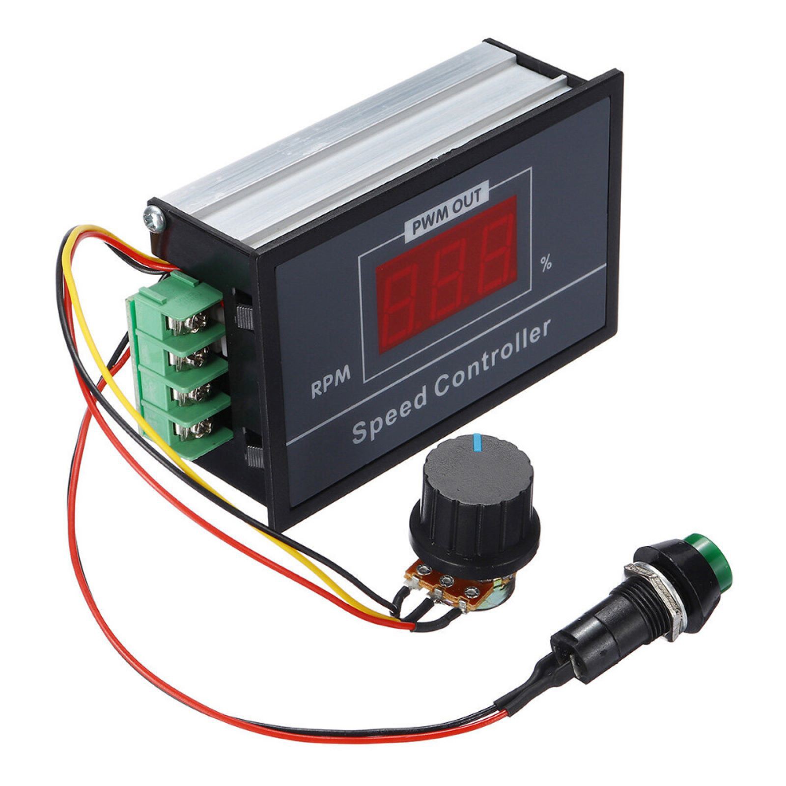 High Power 30A PWM DC Motor Speed Controller (20A Continuous) 6-60V Digital