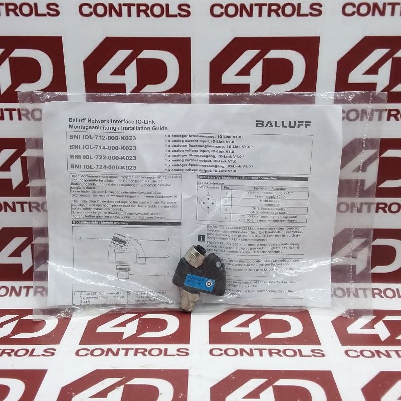 BNI IOL-724-000-K023 | Balluff | Interface I/O-Link, 4-Pin, Sealed