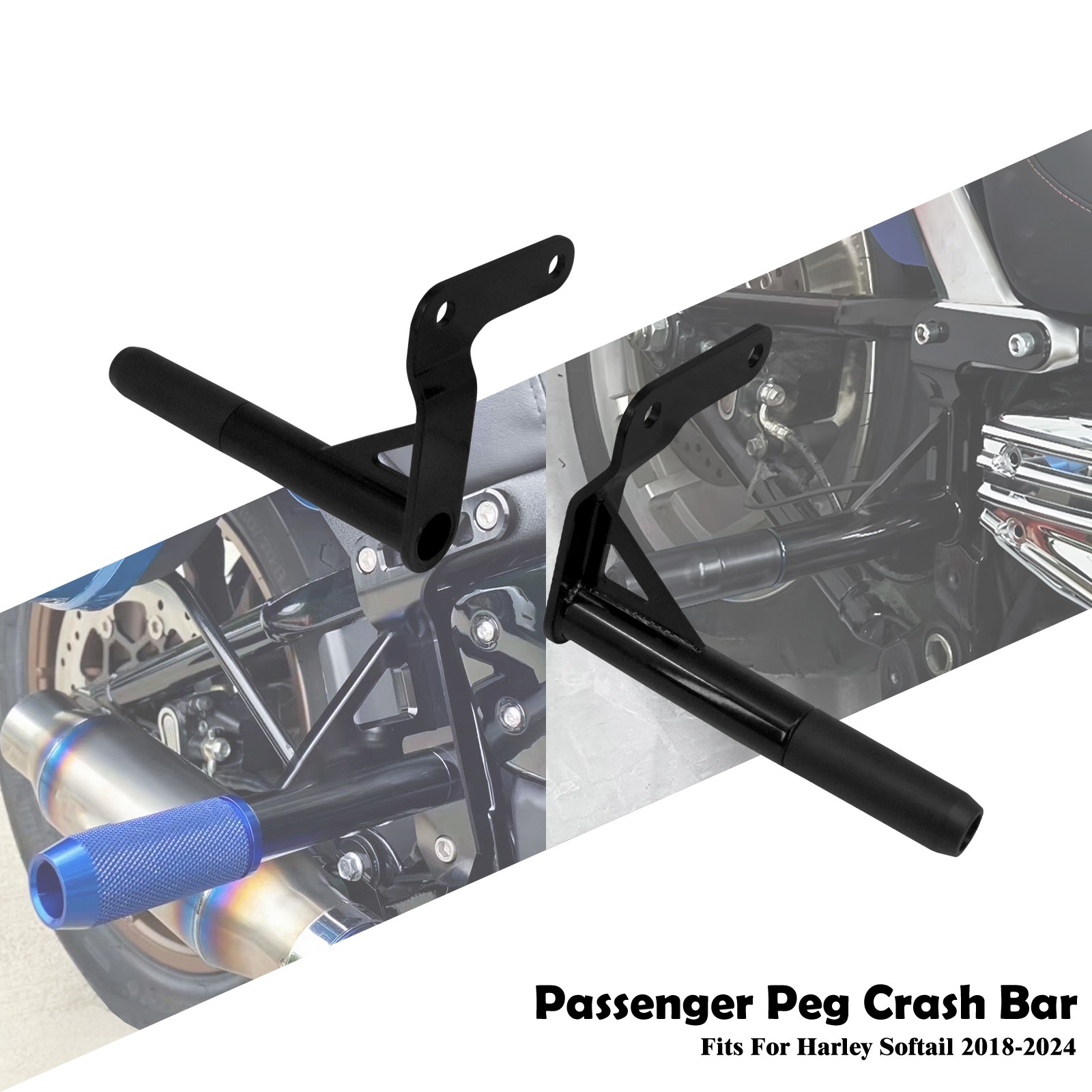 Highway Foot peg Crash Bar Protect Support For Harley Softail FXBB FXLRST 18-25