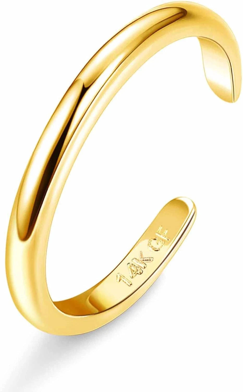 14K Gold Filled Toe Rings for Women Adjustable Toe Ring Open Band Toe Ring Summe