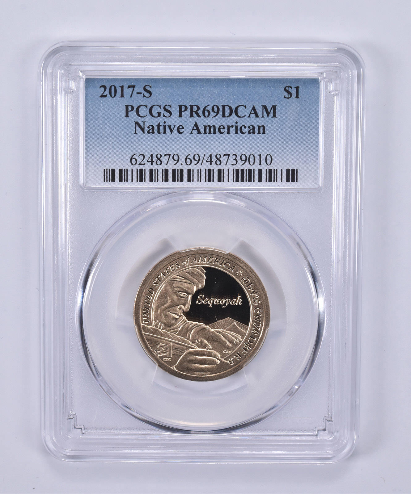 2017-S Native American Sequoyah Sacagawea Dollar PR69 PCGS