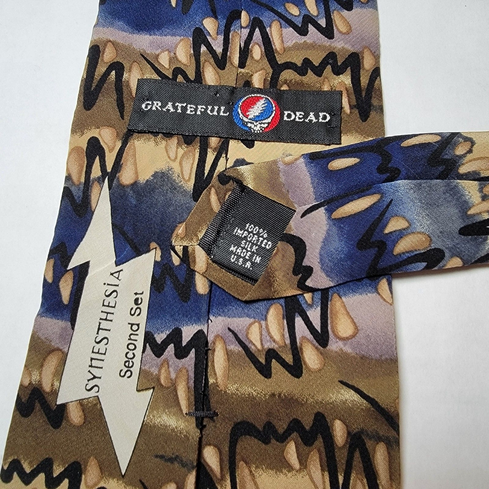 Grateful Dead Tie Symesthesia Second Set - 100% Imported Silk