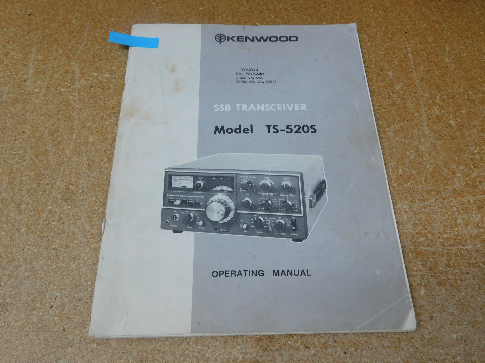 Kenwood TS-520S SSB Transceiver Operating Manual w/ Schematics (original)