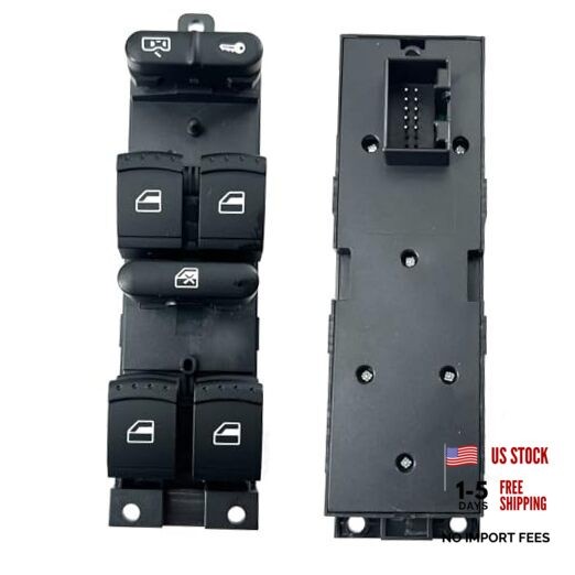 Window Master Switch Compatible with Golf:1999-2006 Passat:1998-2005