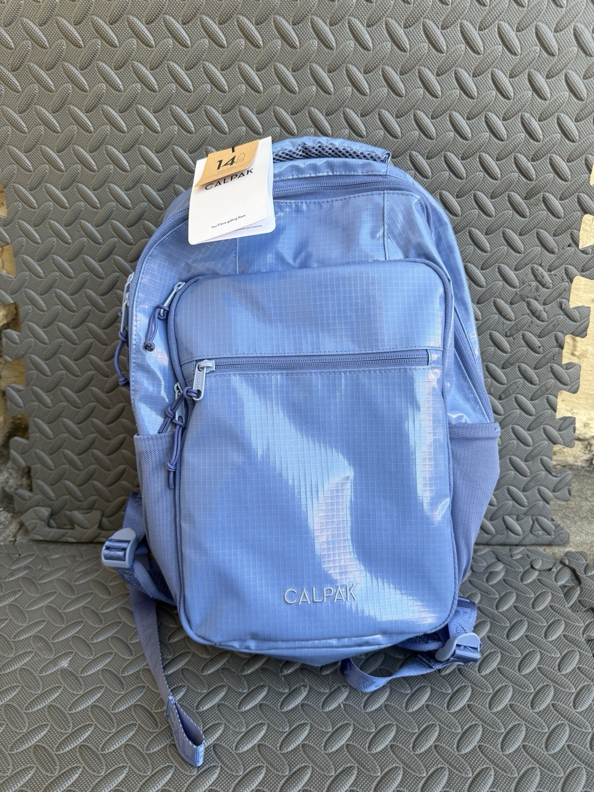 CALPAK Terra Hydration Backpack Blue 15.6L Water Resistant w/ 2L Reservoir NWT