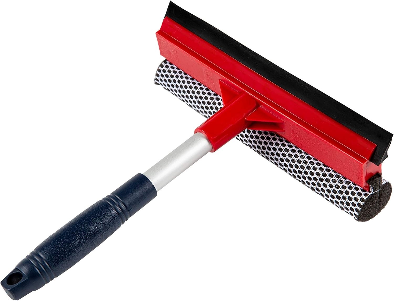 2-in-1 Window Squeegee & Sponge Cleaner for Car Windshield, Shower Door & Home