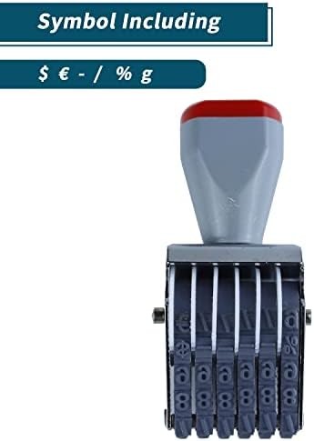 6 Digit Number Roller Stamp Changeable Date Price