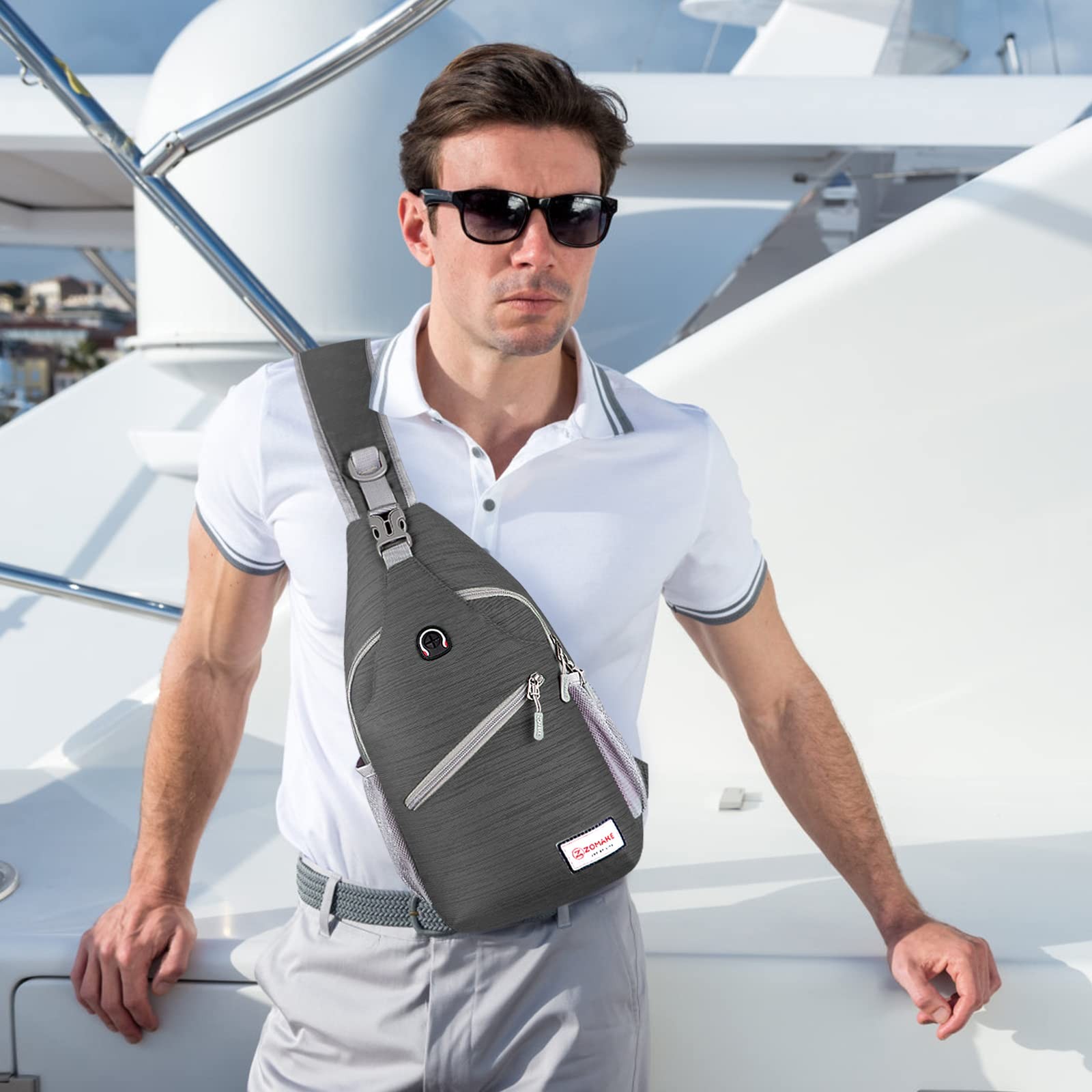 Sling Bag,Small Crossbody Sling Backpack,Water Resistant Shoulder Daypack for...