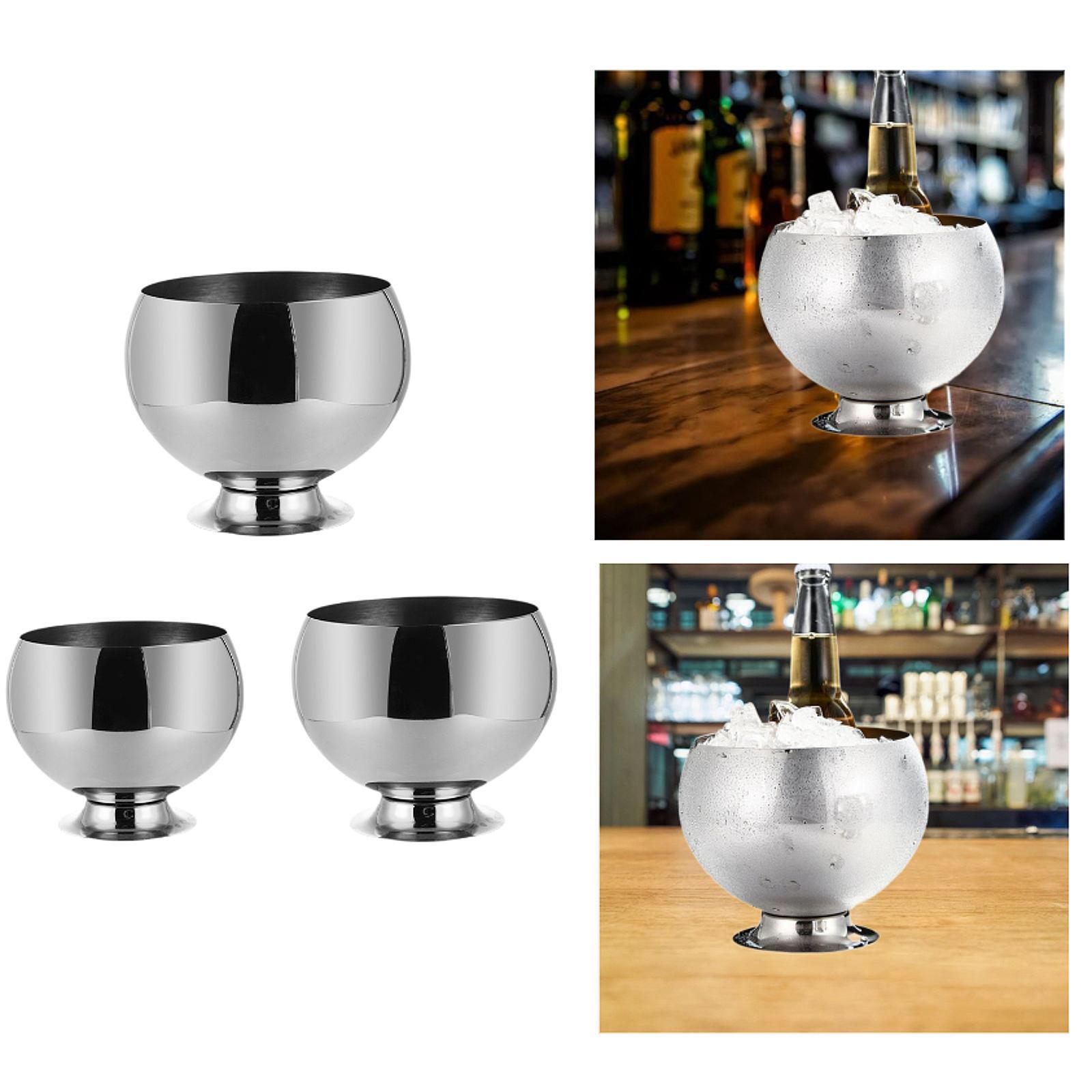 Stainless Steel Champagne Bowl Thick for Outdoor Activities Celebration Home