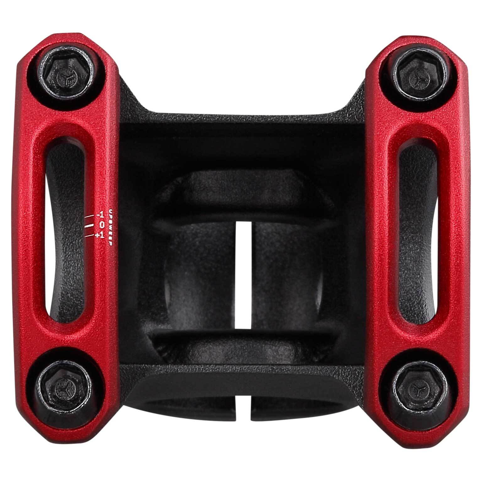 SPANK SPLIT Stem 48mm 31.8mm Red Aluminum | Highly Weight-Optimized Single Crown