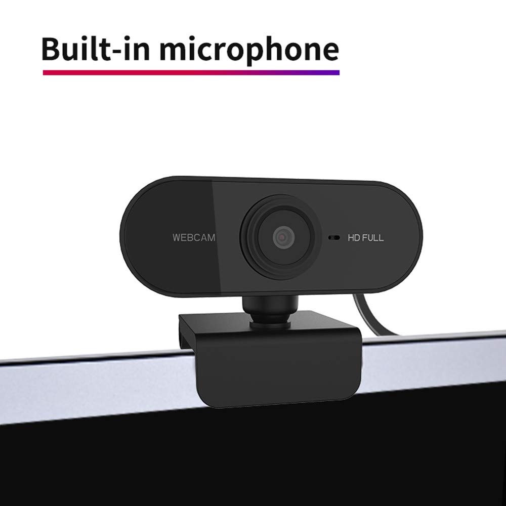 Computer Camera PC Webcam Full HD 1080p 360 Degrees Wide Angle 30fps Video US...