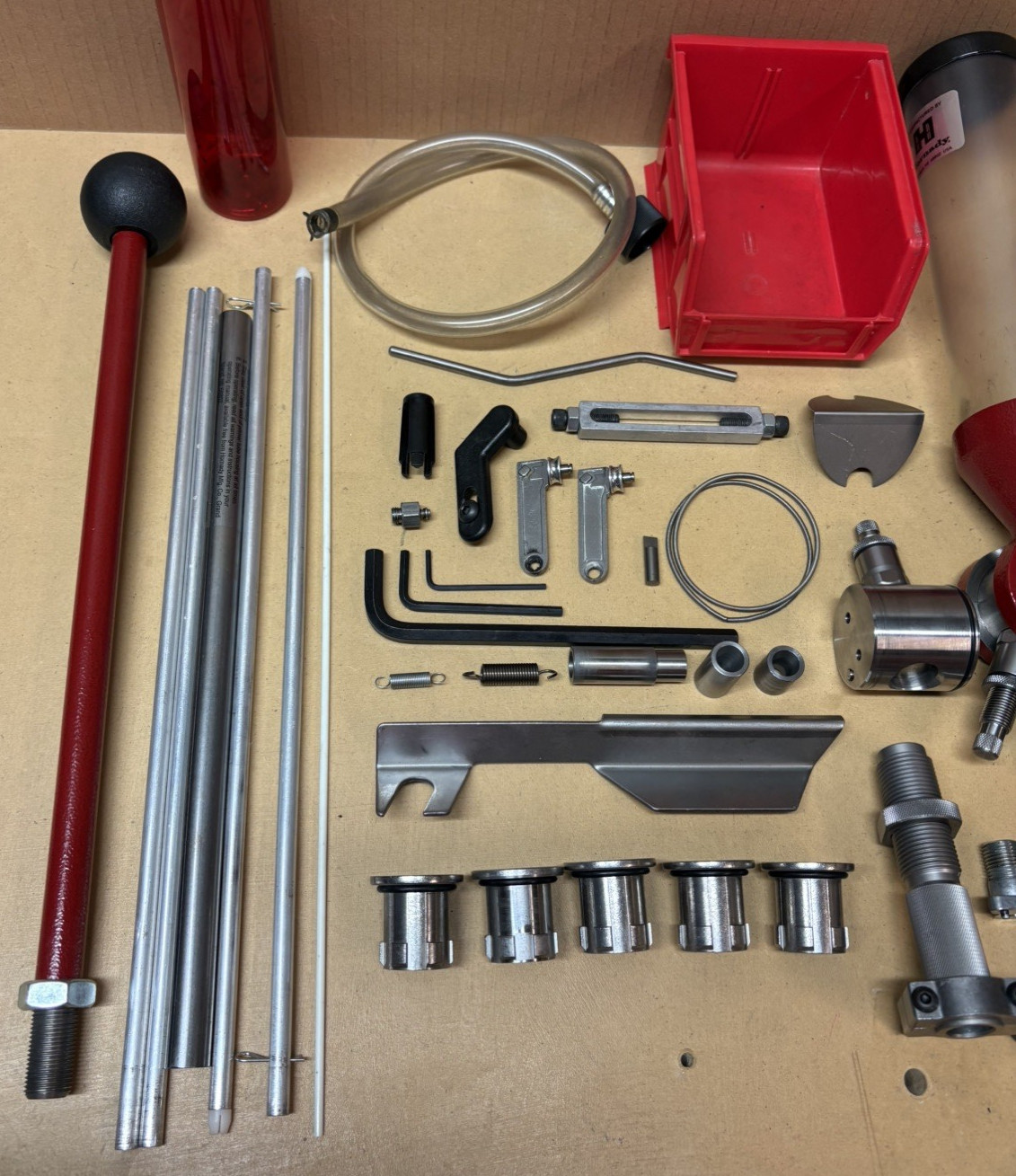 Hornady Lock-N-Load AP Loader Progressive Press + Shell Plates + Die Tool Nice