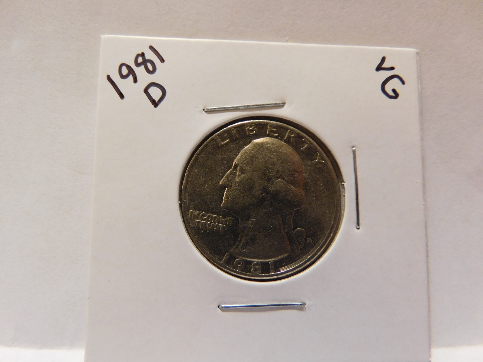 1981 D Washington Quarter-Very Good to Xtra Fine Condition