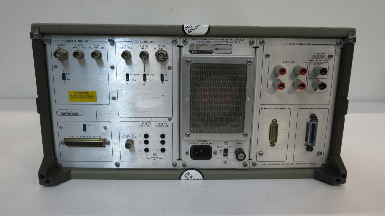 HEWLETT-PACKARD 3779D PRIMARY MULTIPLEXER ANALYZER W/ OPTION 003