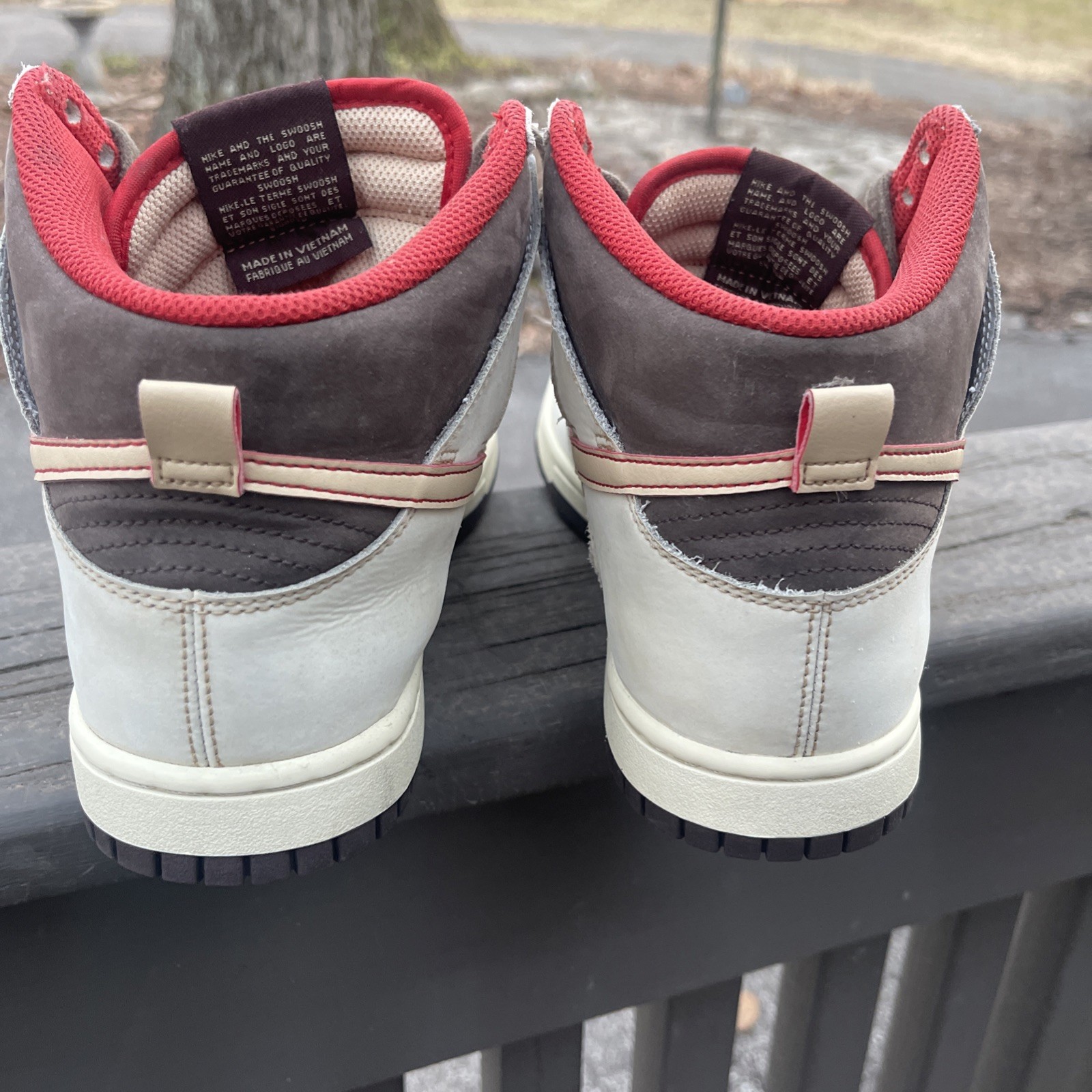 Nike Dunk SE High Baroque Brown Men’s Size 8.5 missing Insoles