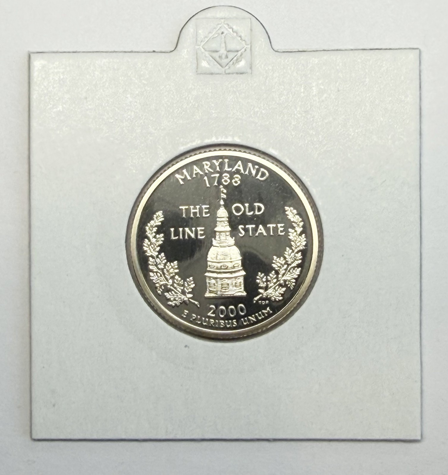 2000 S Proof Clad Washington Quarter, Maryland - for your quarter book!